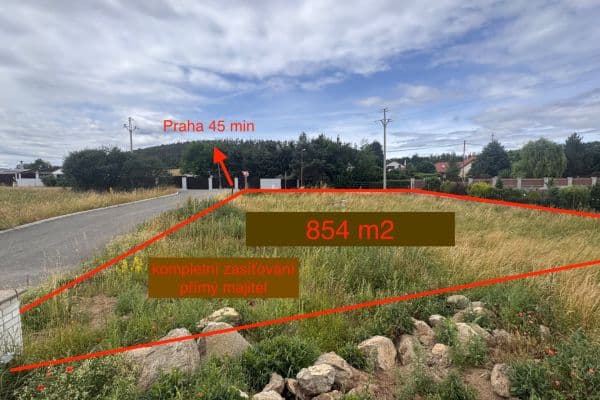Prodej pozemku 854 m², Prodej pozemku 854 m²,