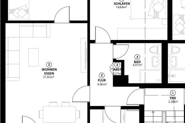 Pronájem bytu 3+1 69 m², Richterstraße 13, Stuttgart, Bádensko-Württembersko Pronájem bytu 3+1 69 m², Richterstraße 13, Stuttgart, Bádensko-Württembersko