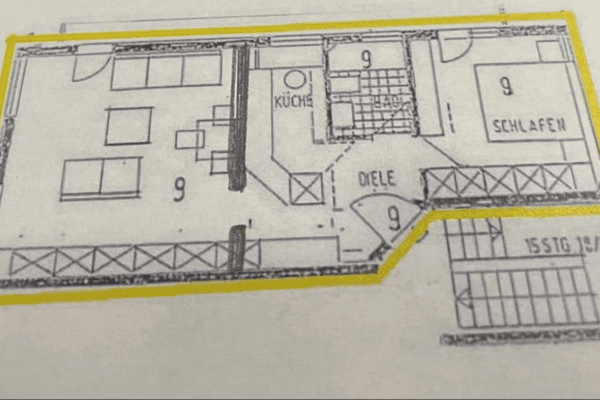 Pronájem bytu 2+1 51 m², Heilbronner Straße 8, Ludwigsburg Pronájem bytu 2+1 51 m², Heilbronner Straße 8, Ludwigsburg