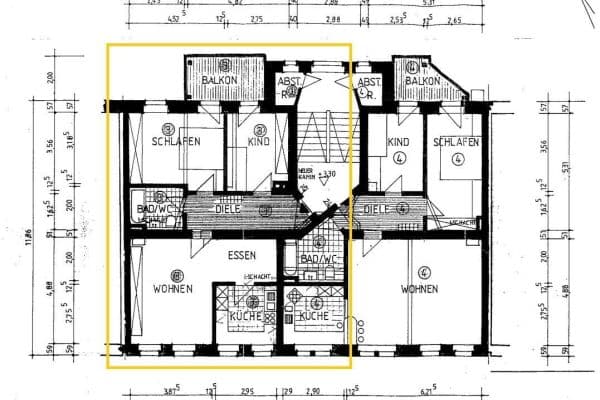 Pronájem bytu 3+1 76 m², Humboldtstraße 9, Chemnitz, Sasko Pronájem bytu 3+1 76 m², Humboldtstraße 9, Chemnitz, Sasko