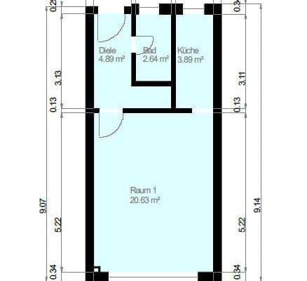 Pronájem bytu 1+1 32 m², Kaiserstraße 37, Schwelm Pronájem bytu 1+1 32 m², Kaiserstraße 37, Schwelm