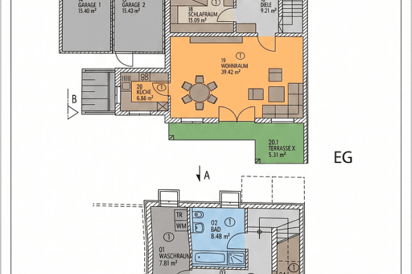 Prodej bytu 4+1 135 m², Brunnenstrasse 8a, Baldham, Bavorsko Prodej bytu 4+1 135 m², Brunnenstrasse 8a, Baldham, Bavorsko