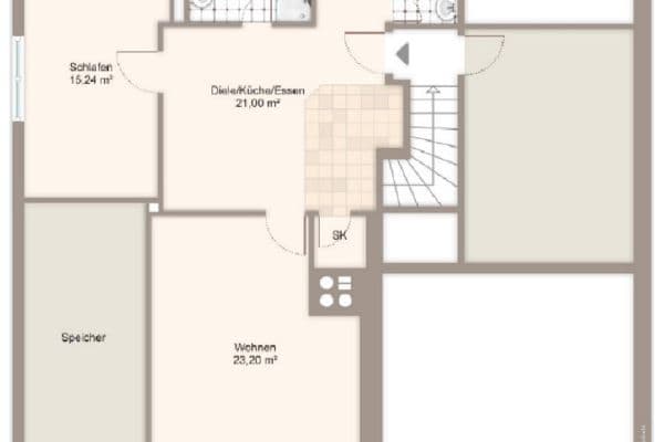 Pronájem bytu 2+kk 65 m², Andechs-Erling, Bavorsko Pronájem bytu 2+kk 65 m², Andechs-Erling, Bavorsko