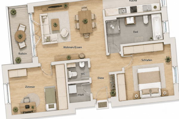 Pronájem bytu 3+1 95 m², Darmstadt, Hessen Pronájem bytu 3+1 95 m², Darmstadt, Hessen