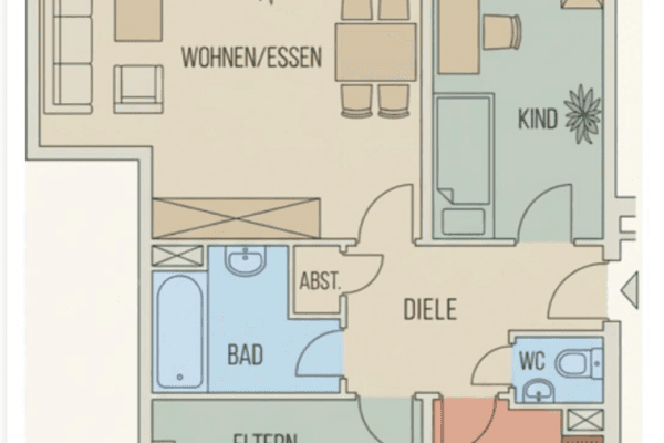 Pronájem bytu 3+1 87 m², Schmitzstr. 5, Mannheim Pronájem bytu 3+1 87 m², Schmitzstr. 5, Mannheim