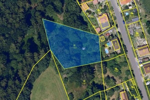 Prodej pozemku 2.124 m², Smrček Prodej pozemku 2.124 m², Smrček