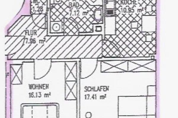 Pronájem bytu 2+1 60 m², Kreisigstraße 29, Zwickau Pronájem bytu 2+1 60 m², Kreisigstraße 29, Zwickau
