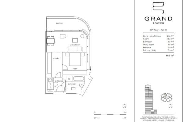 Pronájem bytu 2+1 61 m², Europa-Allee 2, Frankfurt am Main, Hessen Pronájem bytu 2+1 61 m², Europa-Allee 2, Frankfurt am Main, Hessen