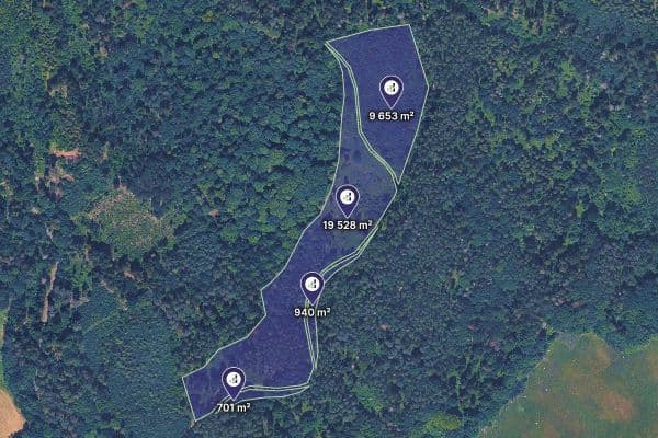 Prodej pozemku 30.822 m², Olšovec Prodej pozemku 30.822 m², Olšovec