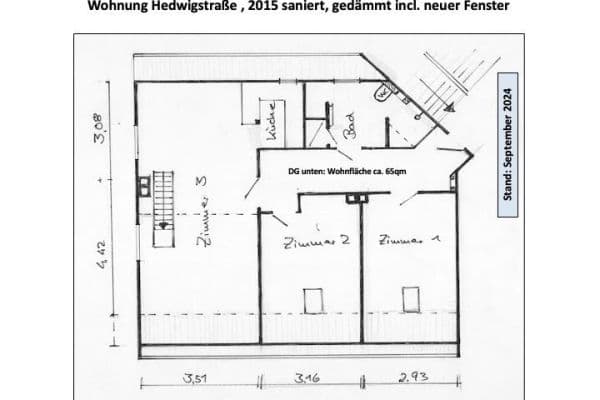 Pronájem bytu 4+1 85 m², Hedwigstraße 7, Braunschweig Pronájem bytu 4+1 85 m², Hedwigstraße 7, Braunschweig