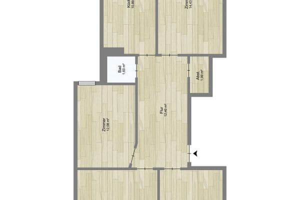 Prodej bytu 4+1 90 m², Hamburg, Hamburg Prodej bytu 4+1 90 m², Hamburg, Hamburg