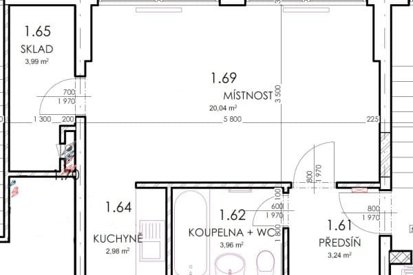 Prodej nebytového prostoru 34 m², Mráčkova, Praha Prodej nebytového prostoru 34 m², Mráčkova, Praha