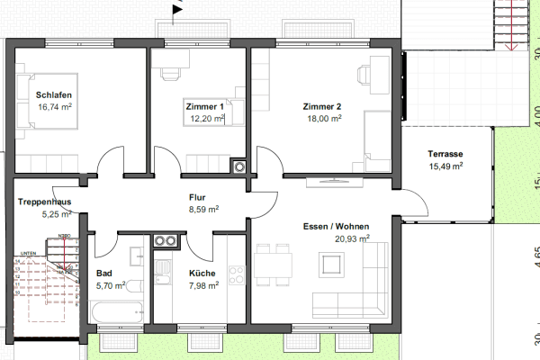 Pronájem bytu 4+1 98 m², Köllestraße 25, Ulm Pronájem bytu 4+1 98 m², Köllestraße 25, Ulm