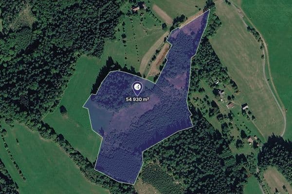 Prodej pozemku 54.930 m², Valašská Senice Prodej pozemku 54.930 m², Valašská Senice