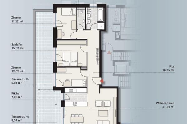 Pronájem bytu 4+1 120 m², Maybachstraße 15B, Stuttgart Pronájem bytu 4+1 120 m², Maybachstraße 15B, Stuttgart
