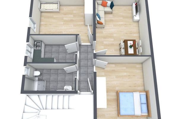 Pronájem bytu 3+1 66 m², Fasanenweg 6, Albstadt Pronájem bytu 3+1 66 m², Fasanenweg 6, Albstadt