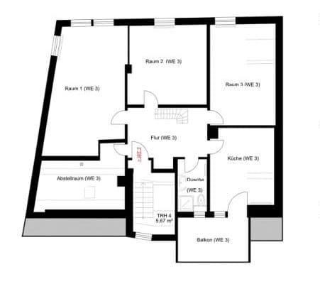Pronájem bytu 4+1 103 m², Darmstadt Pronájem bytu 4+1 103 m², Darmstadt