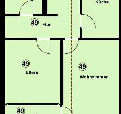 Pronájem bytu 2+1 61 m², Siemensstraße 39, Bamberg, Bavorsko Pronájem bytu 2+1 61 m², Siemensstraße 39, Bamberg, Bavorsko