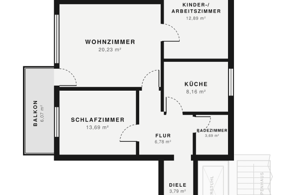 Prodej bytu 3+1 76 m², Brinkholt 17, Langenhagen Prodej bytu 3+1 76 m², Brinkholt 17, Langenhagen