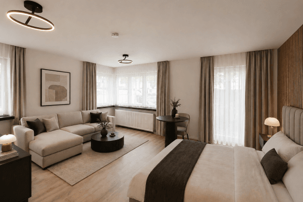 Pronájem bytu 1+1 35 m², Langwiesenstraße 30, Echterdingen Pronájem bytu 1+1 35 m², Langwiesenstraße 30, Echterdingen