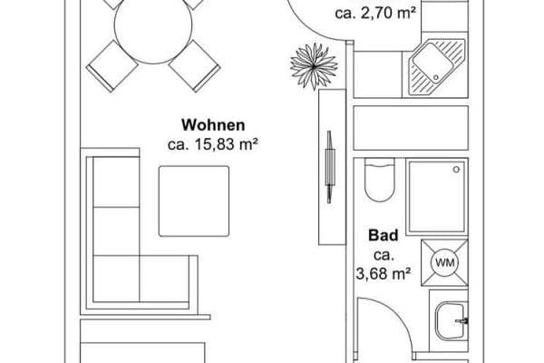Prodej bytu 1+kk 36 m², München, Bavorsko Prodej bytu 1+kk 36 m², München, Bavorsko