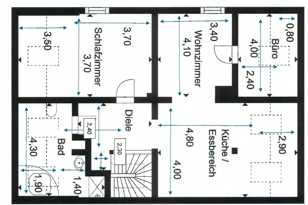 Pronájem bytu 3+kk 95 m², Blumenthalstraße 5, Pforzheim Pronájem bytu 3+kk 95 m², Blumenthalstraße 5, Pforzheim