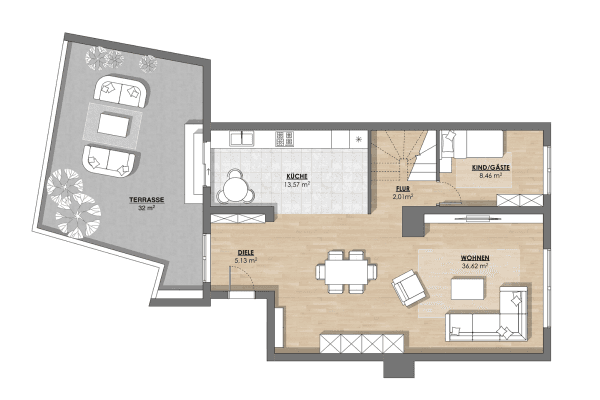 Pronájem bytu 4+1 149 m², Brühl Pronájem bytu 4+1 149 m², Brühl