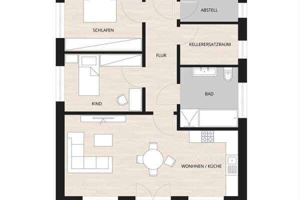 Pronájem bytu 3+1 77 m², Ziehrerweg 5a, Hamburg, Hamburg Pronájem bytu 3+1 77 m², Ziehrerweg 5a, Hamburg, Hamburg