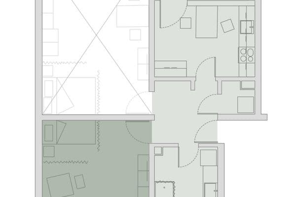Pronájem bytu 2+1 27 m², Eskilstunastraße 35, Erlangen, Bavorsko Pronájem bytu 2+1 27 m², Eskilstunastraße 35, Erlangen, Bavorsko