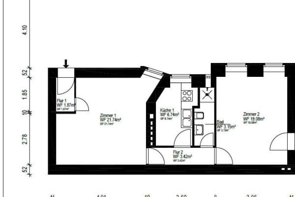Prodej bytu 2+1 56 m², Berlin, Berlín Prodej bytu 2+1 56 m², Berlin, Berlín