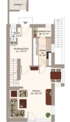 Pronájem domu 160 m², pozemek 400 m², Münchener Str.47, Sauerlach, Bavorsko Pronájem domu 160 m², pozemek 400 m², Münchener Str.47, Sauerlach, Bavorsko