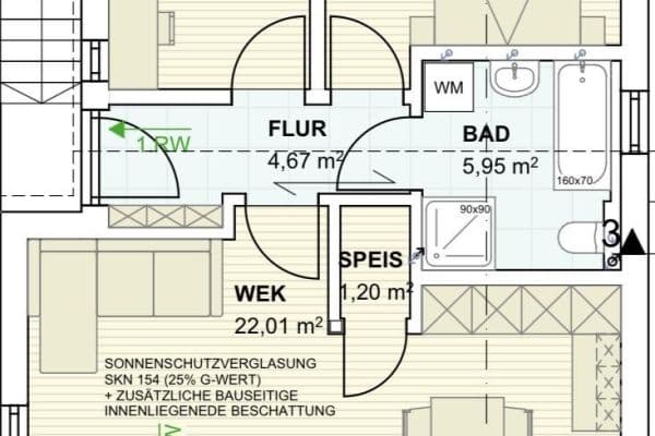 Prodej bytu 3+1 64 m², Ebersberg (Kreis), Bavorsko Prodej bytu 3+1 64 m², Ebersberg (Kreis), Bavorsko