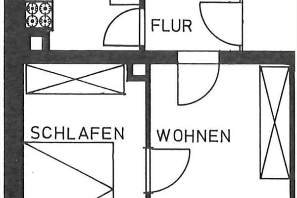 Pronájem bytu 2+1 40 m², Frankenstr. 139, Nürnberg Pronájem bytu 2+1 40 m², Frankenstr. 139, Nürnberg