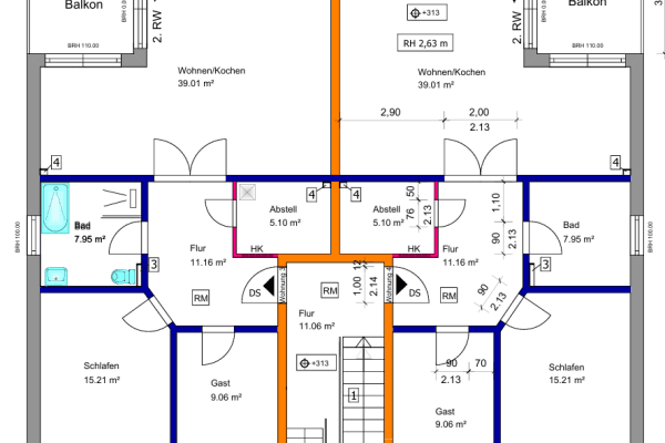 Pronájem bytu 3+1 92 m², An den Klosteräckern 2, Luckau, Braniborsko Pronájem bytu 3+1 92 m², An den Klosteräckern 2, Luckau, Braniborsko