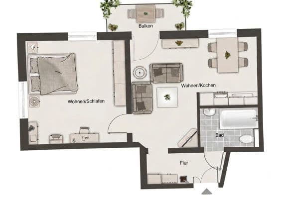 Prodej bytu 2+1 55 m², Leipzig - Stötteritz Prodej bytu 2+1 55 m², Leipzig - Stötteritz