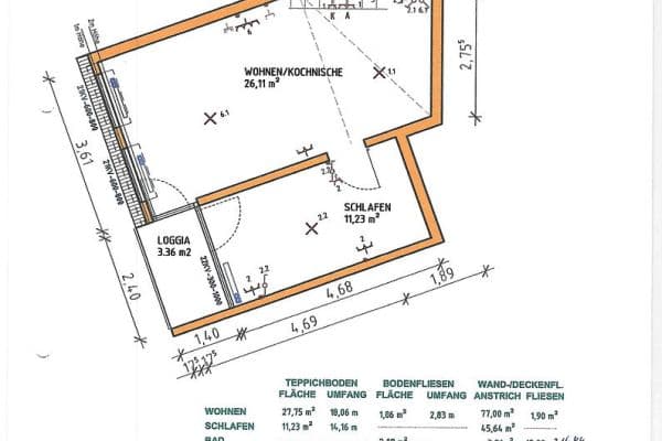 Prodej bytu 2+1 47 m², Rackwitz Prodej bytu 2+1 47 m², Rackwitz