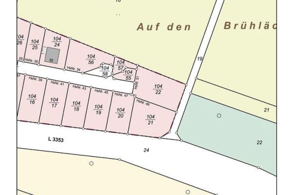 Prodej pozemku 649 m², Butzbach Prodej pozemku 649 m², Butzbach