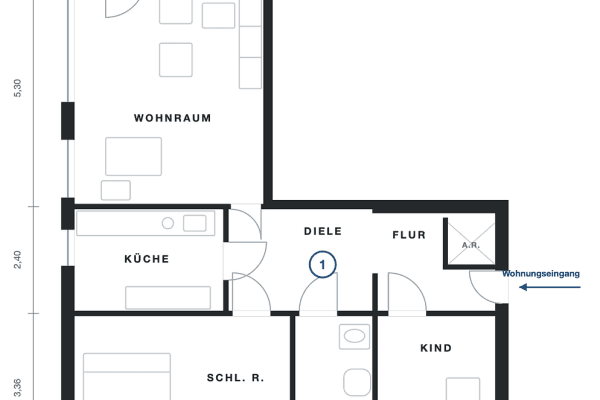Prodej bytu 3+1 80 m², Hilden Prodej bytu 3+1 80 m², Hilden