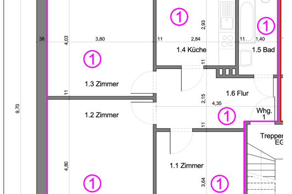 Pronájem bytu 3+1 67 m², Pinneberg Pronájem bytu 3+1 67 m², Pinneberg
