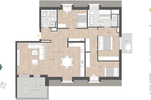 Prodej bytu 3+kk 121 m², Keferloher-Markt-Straße 9b, Putzbrunn-Oedenstockach, Bavorsko Prodej bytu 3+kk 121 m², Keferloher-Markt-Straße 9b, Putzbrunn-Oedenstockach, Bavorsko