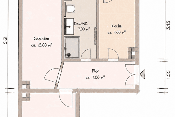 Prodej bytu 2+1 57 m², Leipzig, Sasko Prodej bytu 2+1 57 m², Leipzig, Sasko