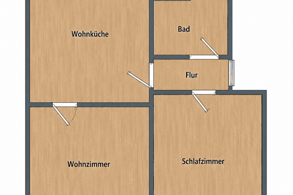 Pronájem bytu 2+kk 52 m², Velbert Pronájem bytu 2+kk 52 m², Velbert