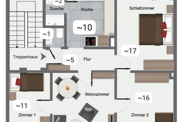 Pronájem bytu 4+1 82 m², Darmstadt, Hessen Pronájem bytu 4+1 82 m², Darmstadt, Hessen