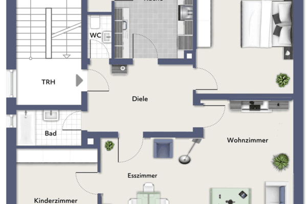 Pronájem bytu 4+kk 112 m², In der Hülsche 10, Hagen-Haspe Pronájem bytu 4+kk 112 m², In der Hülsche 10, Hagen-Haspe