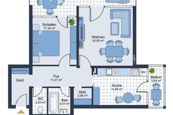 Pronájem bytu 2+1 80 m², München, Bavorsko Pronájem bytu 2+1 80 m², München, Bavorsko