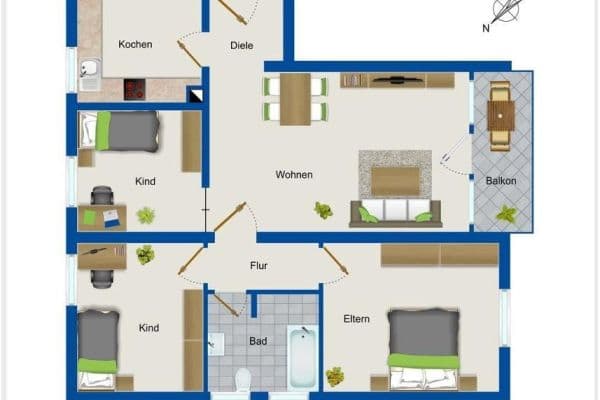 Prodej bytu 4+1 85 m², Roth Prodej bytu 4+1 85 m², Roth
