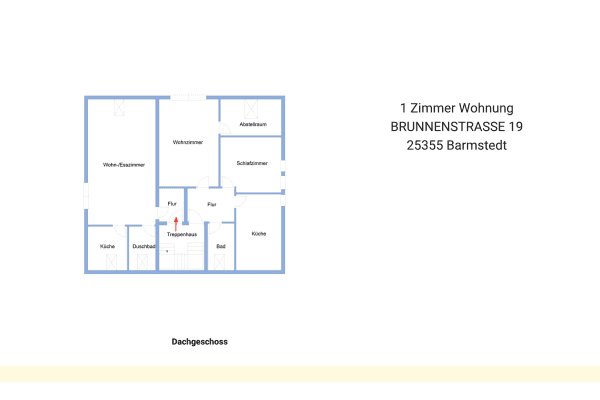 Pronájem bytu 1+1 43 m², Brunnenstraße 19, Barmstedt Pronájem bytu 1+1 43 m², Brunnenstraße 19, Barmstedt