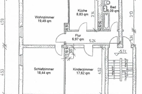 Prodej bytu 3+1 77 m², Erfurt, Durynsko Prodej bytu 3+1 77 m², Erfurt, Durynsko