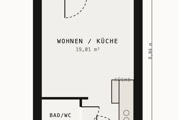 Pronájem bytu 1+1 24 m², Bad-Berneck-Straße 1, München, Bavorsko Pronájem bytu 1+1 24 m², Bad-Berneck-Straße 1, München, Bavorsko