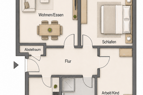 Pronájem bytu 3+1 70 m², Mönchengladbach, Severní Porýní-Vestfálsko Pronájem bytu 3+1 70 m², Mönchengladbach, Severní Porýní-Vestfálsko